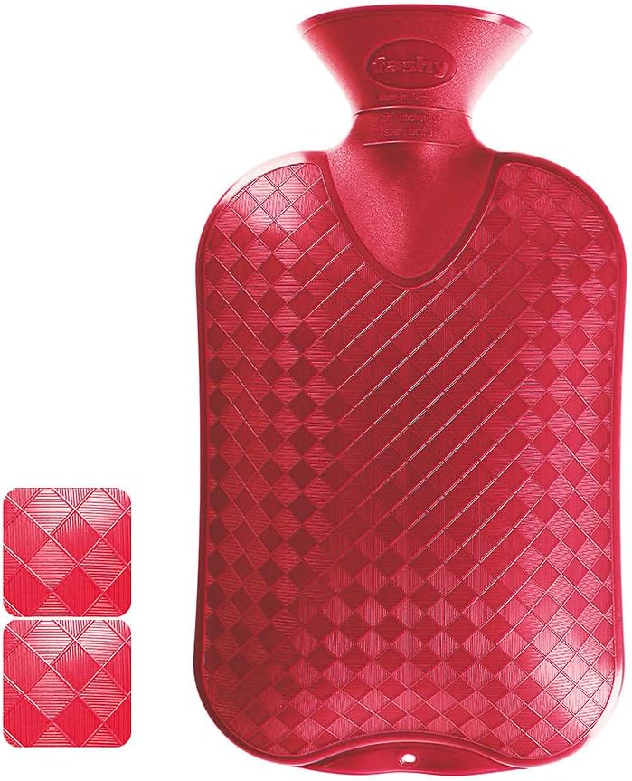 Fashy Fashy 2.0 Litre Cranberry Plain Hot Water Bottle 