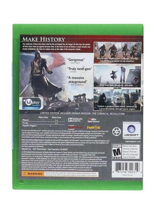 أوبيسوفت لعبة الفيديو "Assassins Creed Unity" - (إصدار عالمي) - مغامرة - xbox_one - Image 2