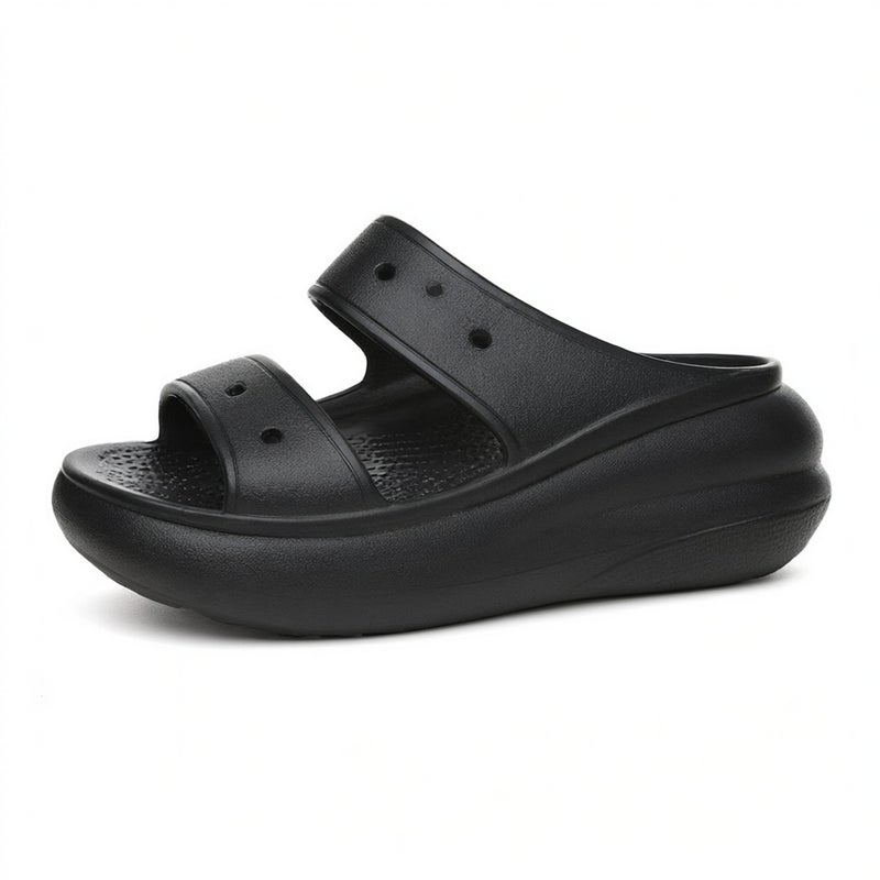 Women Summer Platform Sandals Lightweight Double Strap Beach Slippers - Image 1