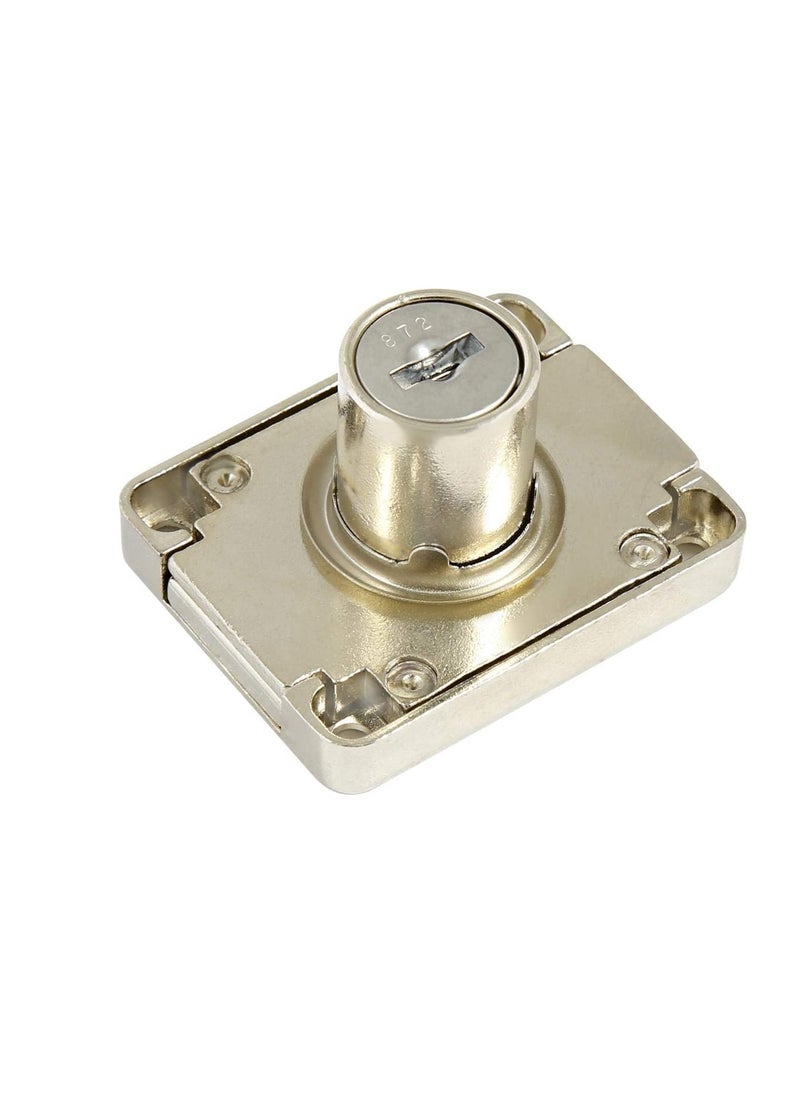 Generic - Drawer Lock | Chrome Plated | Steel | Silver | 22 mm - Image 1