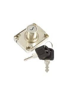 Drawer Lock | Chrome Plated | Steel | Silver | 22 mm