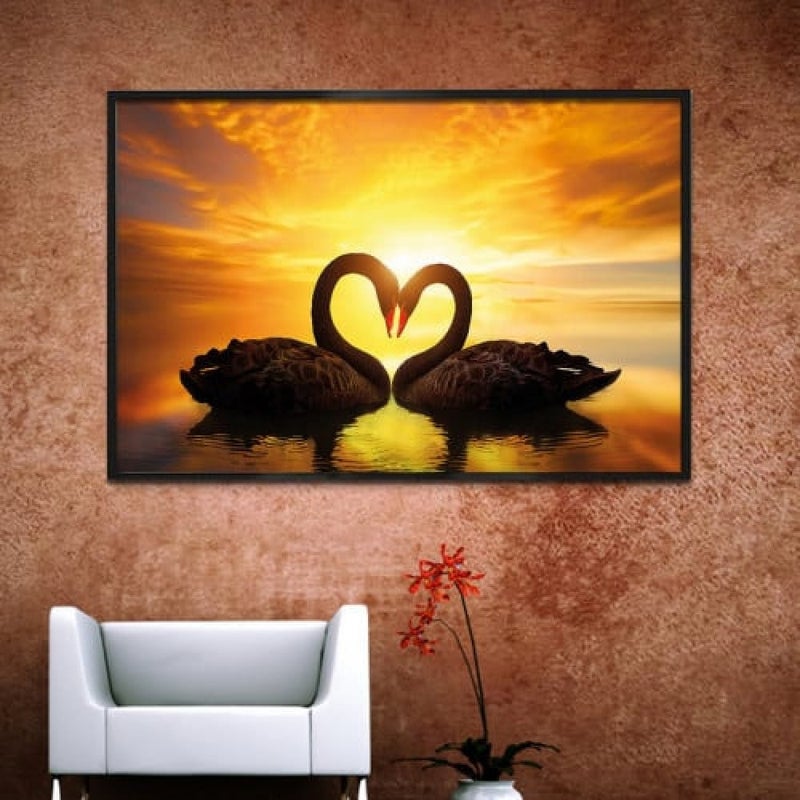 Marktna Modern design canvas painting with a hollow frame, size (70×50), one piece - Image 1
