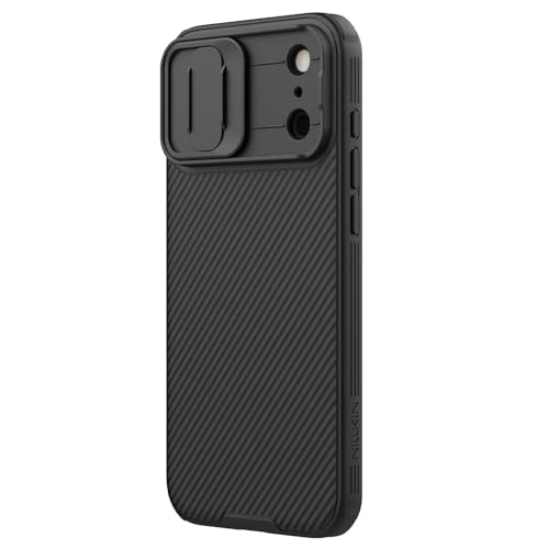 imluckies Compatible for iPhone 17 Pro Max 6.9" Case with Camera Cover, Hard PC Back & Soft Bumper, Protective & Slim Fit, Camera Protection Case Compatible with MagSafe, Black - Image 4