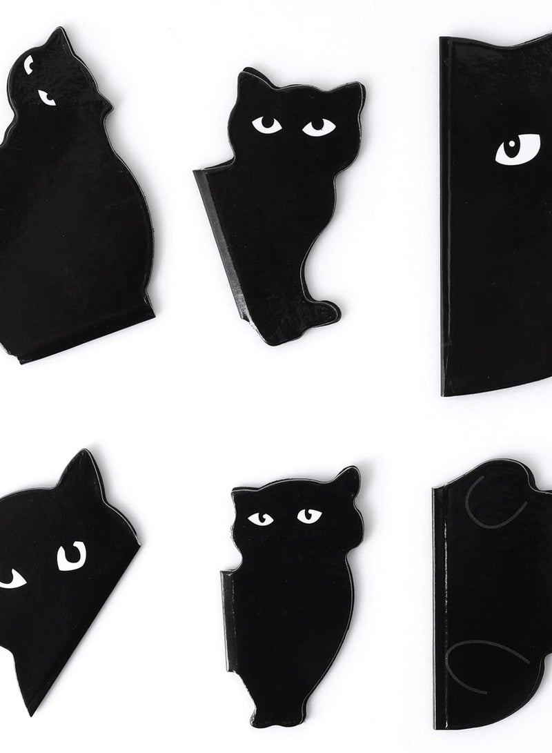 Excefore Magnetic Bookmarks, Inspirational Quotes 6 Pieces Assorted Cute Book Markers Clip Set Kawaii Cat Magnet Page Markers for Students Teachers School Home Office Supplie - Image 1