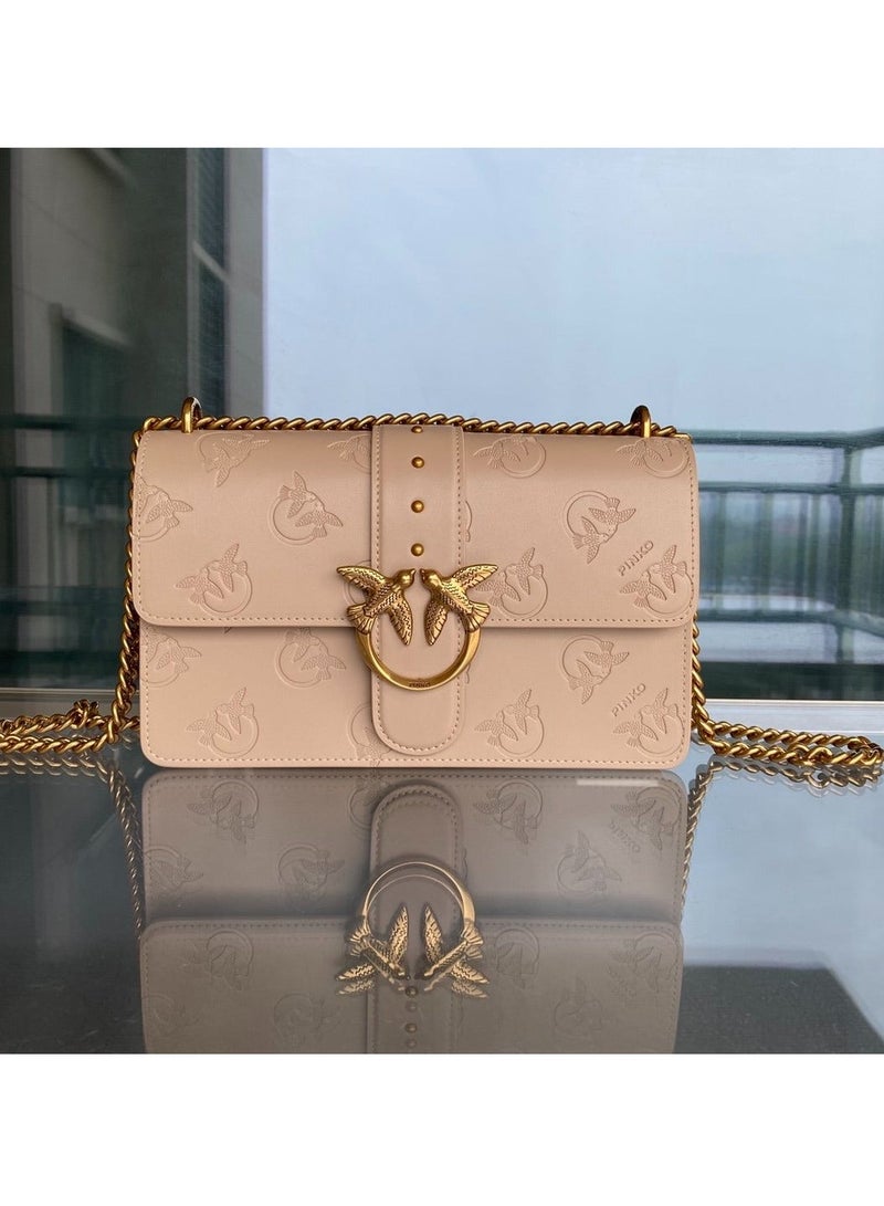 PINKO حقيبة كتف متقاطعة بسلسلة من بينكو 27*16*7 سم - Image 1