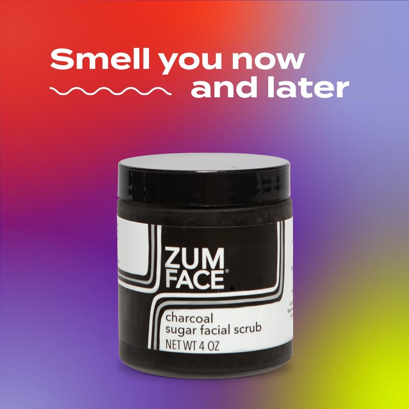 ZUM FACE Indigo Wild Zum Face Sugar Facial Scrub - Natural Sugar Scrub - Soothing Facial Exfoliator with Jojoba Oil, Coconut Oil & Olive Oil - Charcoal - 4 Oz - Image 3