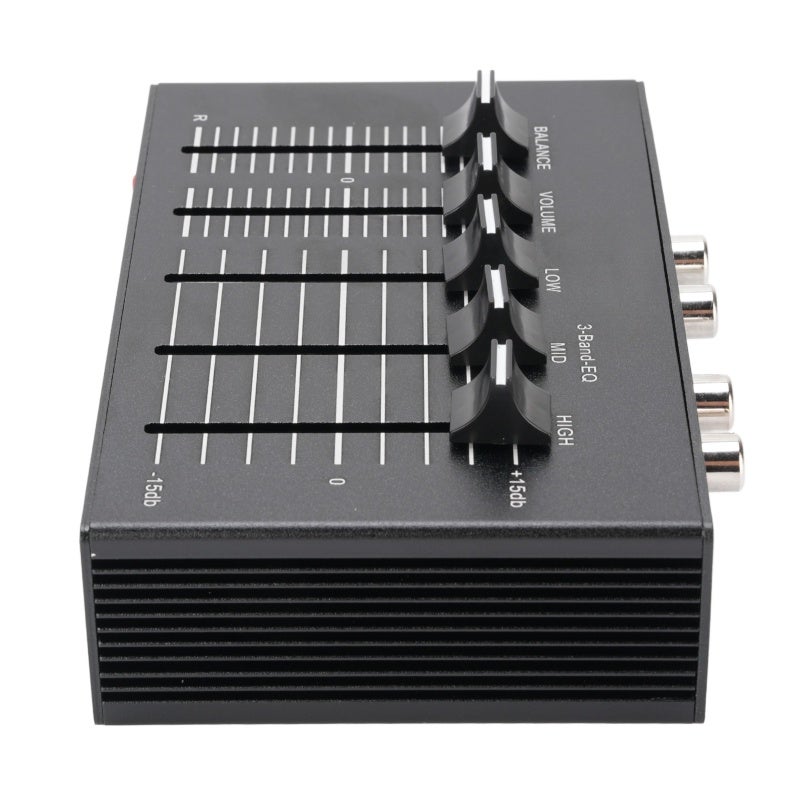 Phono Preamp Aluminum Alloy 3 Band Equalizer - TI NE5532 Operational Amplifier 2 Channel Tone Adjustment for Record Player Home Audio Car Use - Image 5