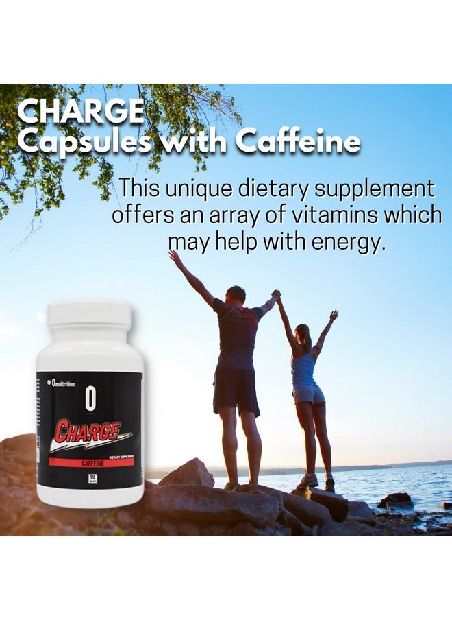 Omnitrition - Charge Capsules (With Caffeine) Dietary Supplement 90 Capsules - Image 1