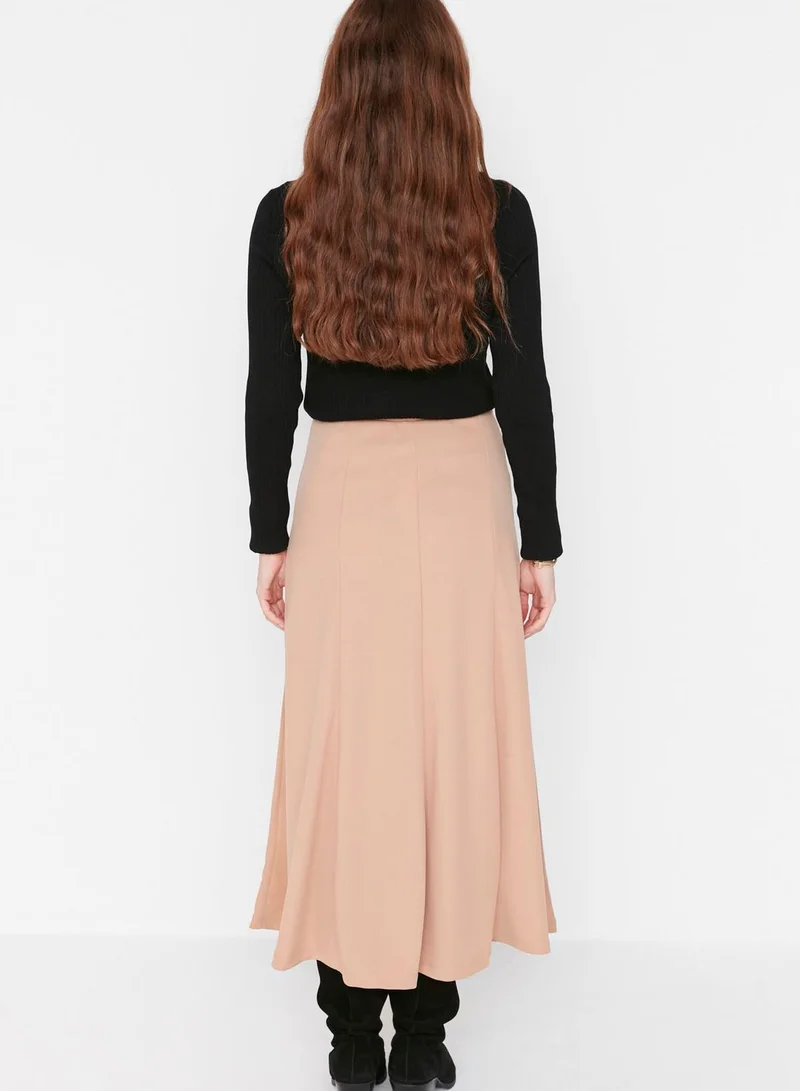 trendyol Semi Circular Detailed Maxi Skirt