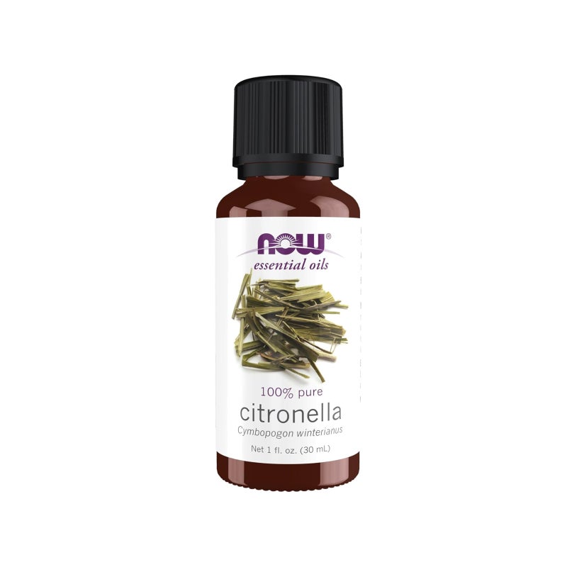 زيت Citronella العطري من Now – زيت علاجي نقي للعلاج بالروائح