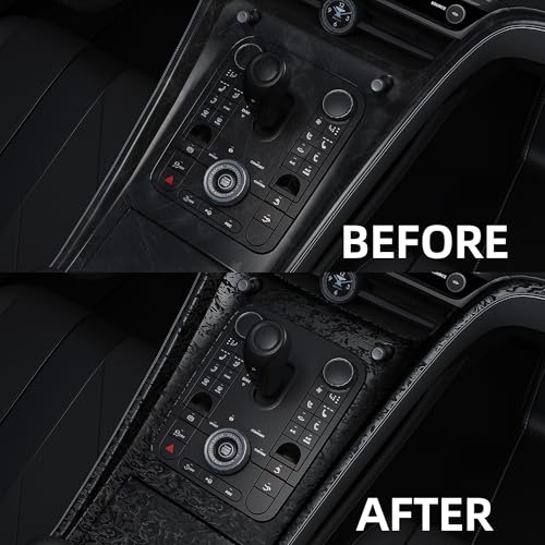 Arespark Forged Carbon Fiber Vinyl Wrap with Tool Kits, Black Ghost Textured Car Stickers Decal Film Sheet DIY Custom Vehicles Project Wrap for Motorcycle Cars Interior Exterior(1ft x 5ft) - Image 4