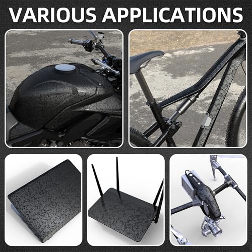 Arespark Forged Carbon Fiber Vinyl Wrap with Tool Kits, Black Ghost Textured Car Stickers Decal Film Sheet DIY Custom Vehicles Project Wrap for Motorcycle Cars Interior Exterior(1ft x 5ft) - Image 5