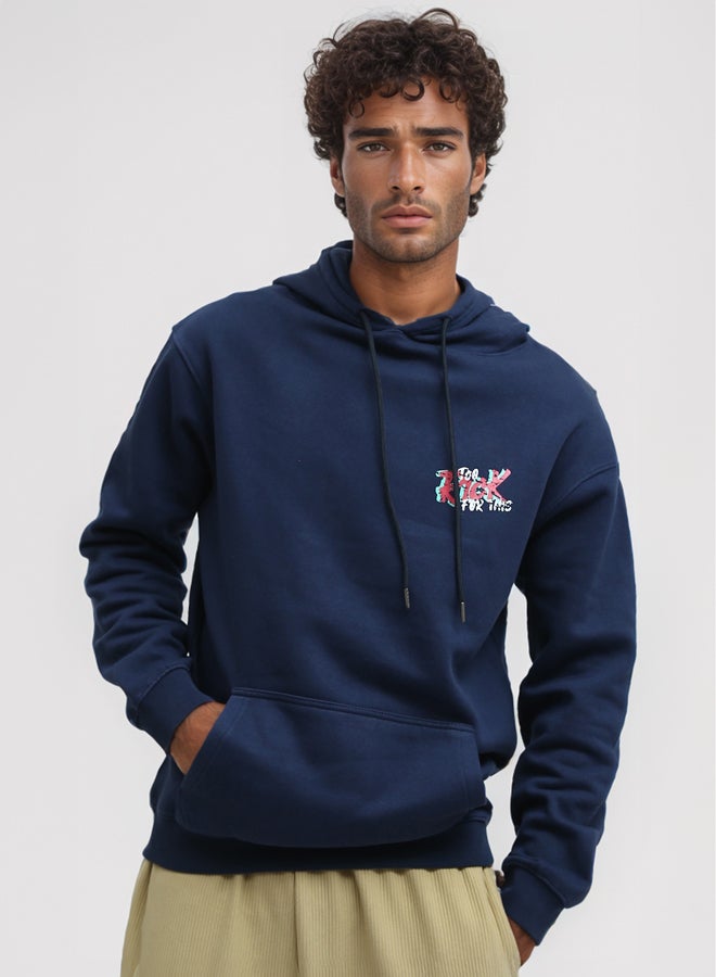 RAVIN Regular Fit Casual Hoodie With Front And Back Print - Image 2