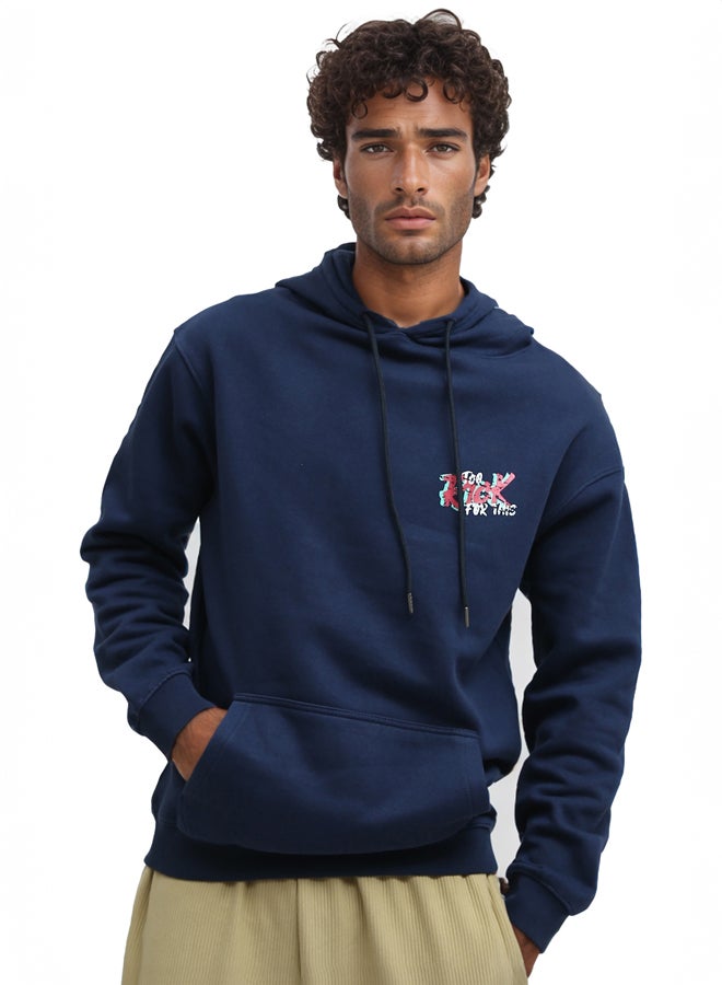 RAVIN Regular Fit Casual Hoodie With Front And Back Print - Image 1
