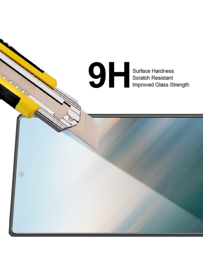 YJS 2 Pack Screen Protector For Samsung Galaxy S25 Ultra 6.8 Inch, 9H Hardness Tempered Glass, Bubble Free Easy Installation, Full Coverage, Anti Scratch And Touch Sensitive - Image 4