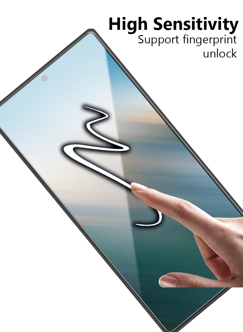 YJS 2 Pack Screen Protector For Samsung Galaxy S25 Ultra 6.8 Inch, 9H Hardness Tempered Glass, Bubble Free Easy Installation, Full Coverage, Anti Scratch And Touch Sensitive - Image 5