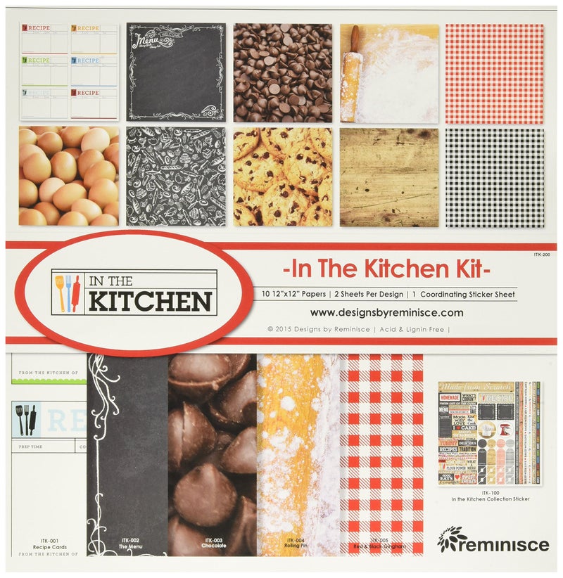 Reminisce in The Kitchen Collection Kit, Multicolor, 12" by 12", (ITK-200) - Image 1