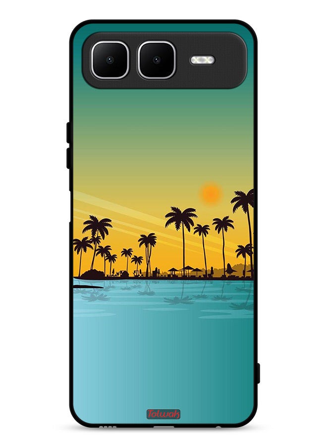 Tolwak Infinix Smart 10 Plus Protective Case Cover Scenery Abstract Art