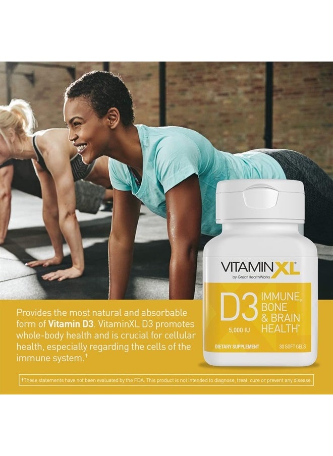 OmegaXL - TrioXL - 3 Powerful Supplements That Promote a Strong Immune System, Includes TumericXL, VitaminXL D3 & ProbioticXL, Gluten-Free Immune Booster, 3-30 Count - Image 1