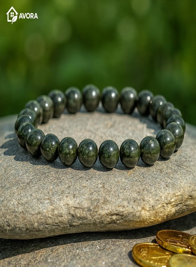 AVORA Certified Original Raw Pyrite Bracelet for Men & Women | Natural Crystal Energy Stone for Wealth, Success, Luck & Healing | Money Magnet Beads with Certificate - Image 5