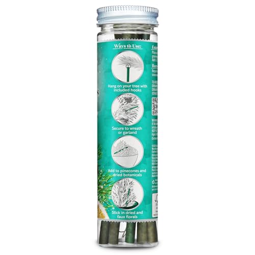 ScentSicles أوراق عطرية شجرة عيد الميلاد - 2 زجاجات (12 عصا إجمالاً) - Image 2