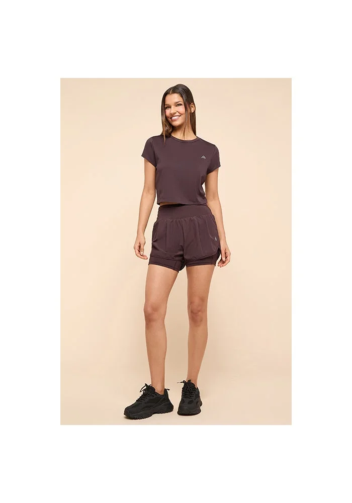 أر أند بي Logo Detail Active T-Shirt With Crew Neck and Short Sleeves