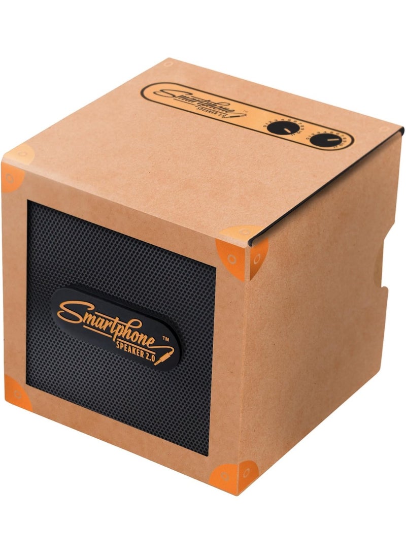 لاكيز مكبر صوت Luckies 2.0 للهواتف الذكية – نحاسي، يعمل بالبطاريات، متوافق مع iPhone و Android - Image 2