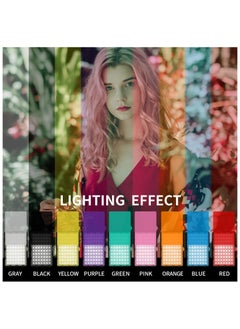 XiuWoo 2 Pack Photography Video Lighting Kit LED Studio Streaming Lights 70 Beads Color Filter for Camera Photo Desktop Computer Conference Game Stream Portrait Shooting  - Image 3