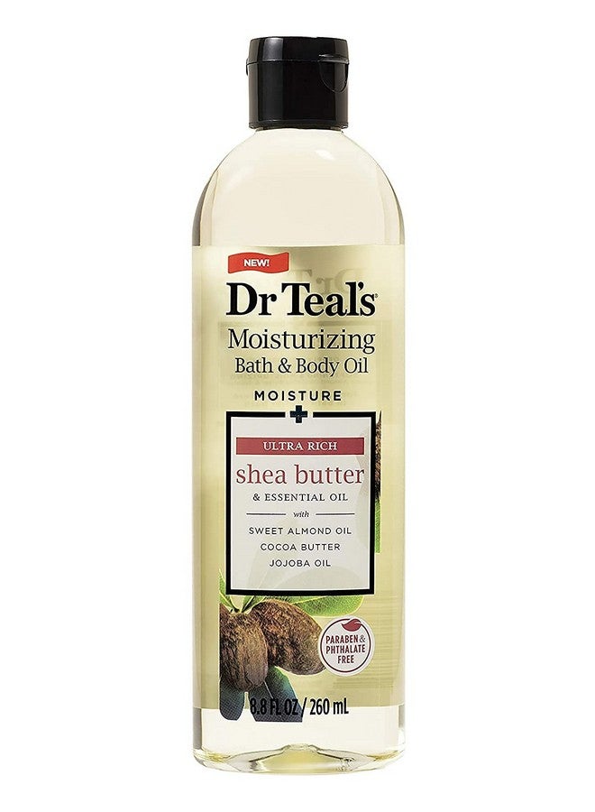 Dr Teal's مجموعة هدايا متنوعة من زيوت الاستحمام والجسم (عبوة من قطعتين بحجم 8.8 أونصة لكل منهما) زبدة الشيا الغنية للغاية وزيت جوز الهند المغذي والزيوت الأساسية لترطيب البشرة وتخفيف التوتر اليومي في مجموعة سبا منزلية - Image 4