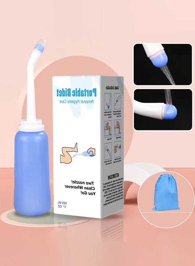 Portable Bidet 500ml Washing Device Handheld Travel For Pregnant Women Baby Cleansing Water Washer Bottle  - Image 1