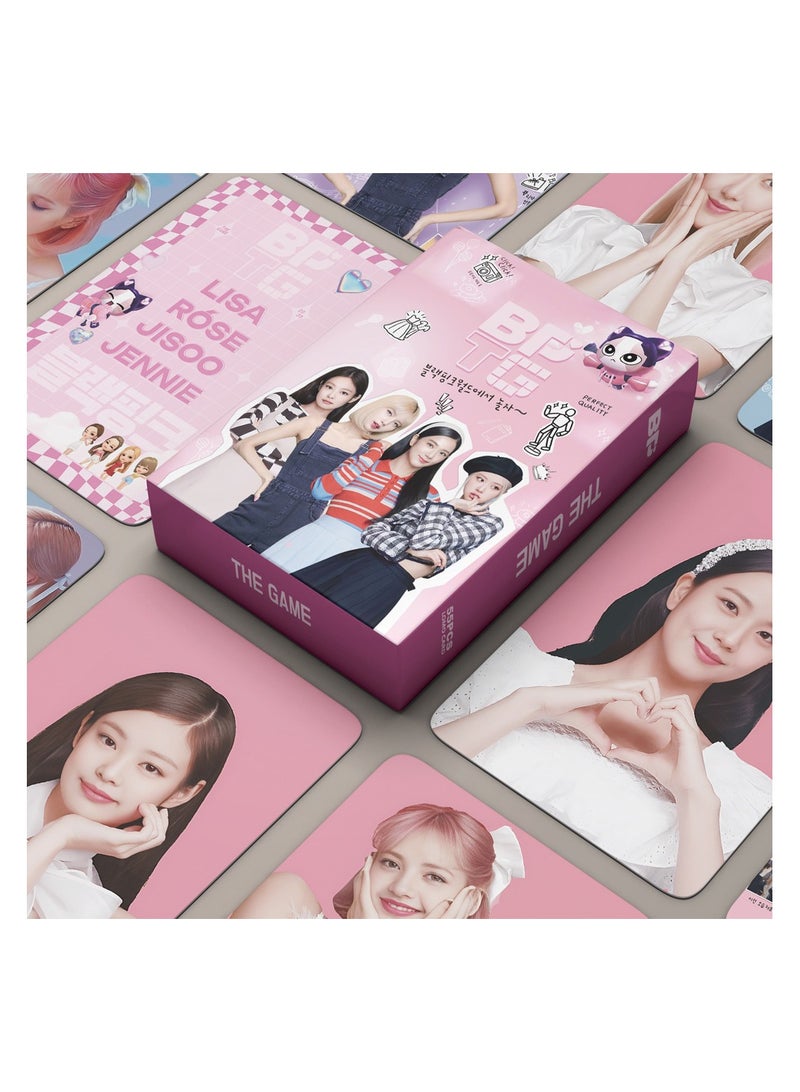 NIBEMINENT 55 Pcs Kpop BLACKPINK BPTG THE GAME Lomo Cards Card For Fans Collection Gifts - Image 2