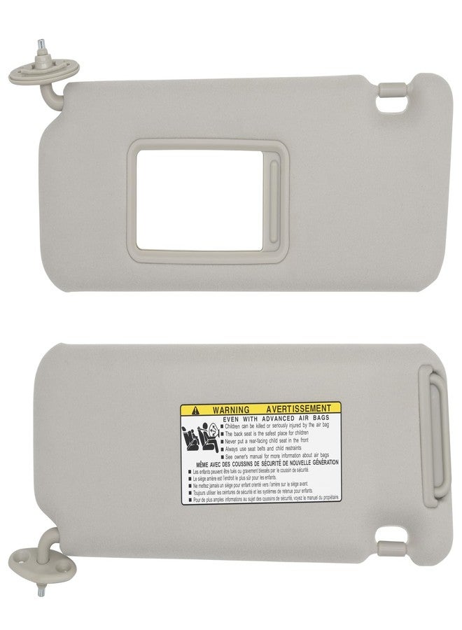 NHILES Driver Left Side Sun Visor Replacement Fits for Toyota Scion TC 2005-2010 Sunshade Without Light 7432021150B0 Color Gray - Image 3