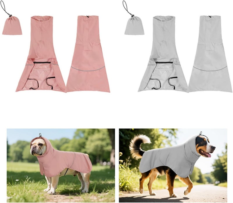 Sun Blocking Dog Rain Coat Outdoor Walking Clothes for Small to Large Beach Wear Rainy Days Adventure Jackets - Image 2