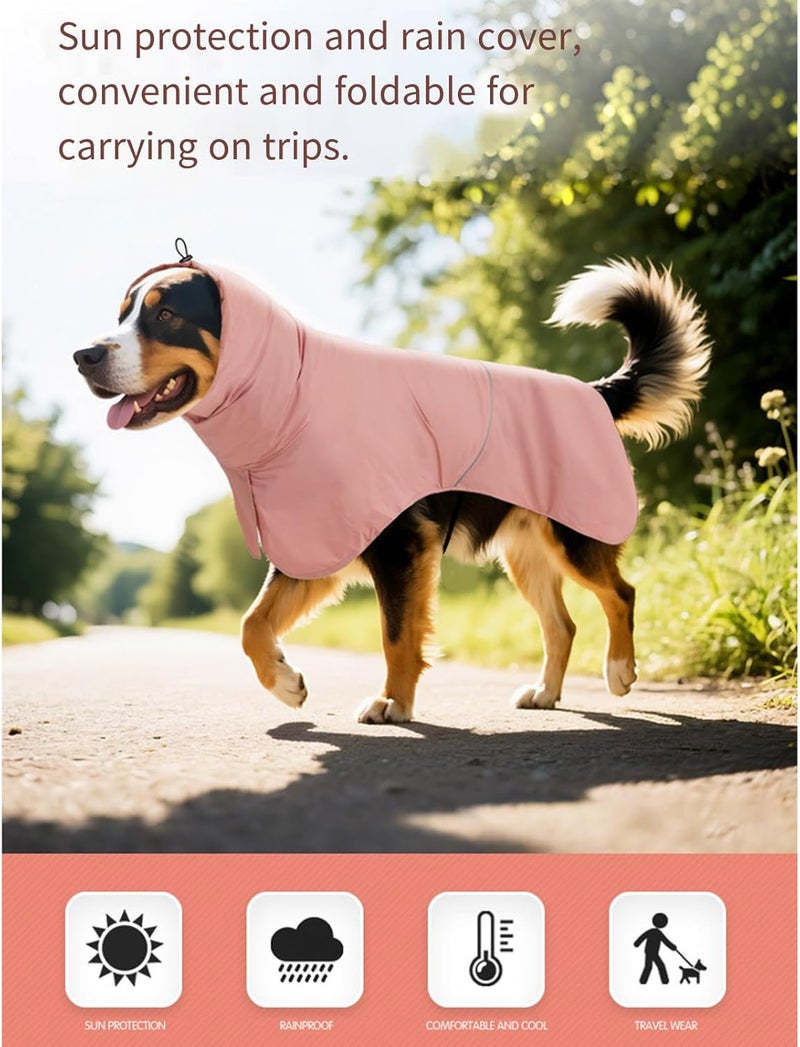 Sun Blocking Dog Rain Coat Outdoor Walking Clothes for Small to Large Beach Wear Rainy Days Adventure Jackets - Image 3