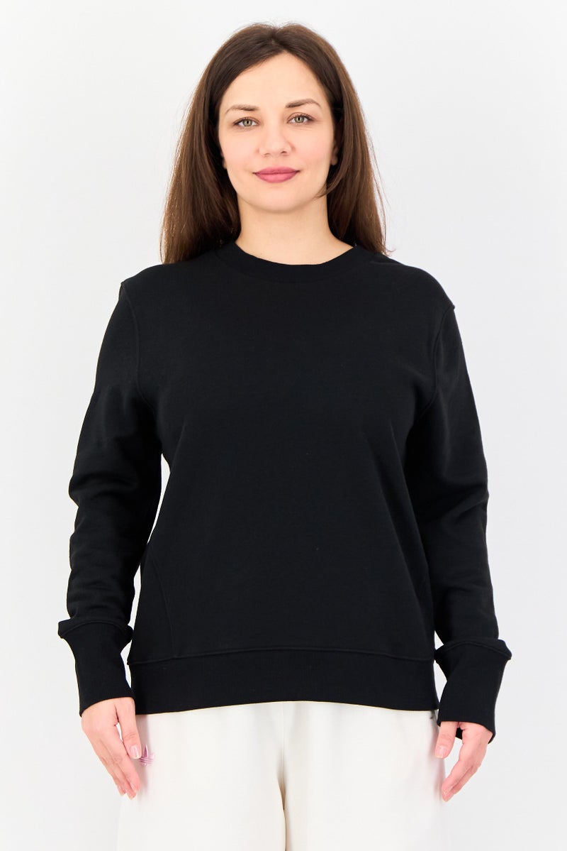 Champion Women Sportswear Fit Long Sleeve Outdoor Sweatshirt, Black - Image 1