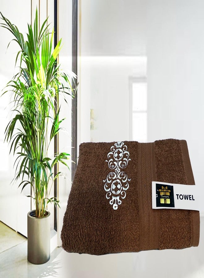 COMFIGIFTS 100% Cotton 4 Piece Towel Set | 2 Bath Towels & 2 Hand Towels | 370 GSM | Soft, Absorbent, Lightweight Towels with Computerized Embroidery - Image 5