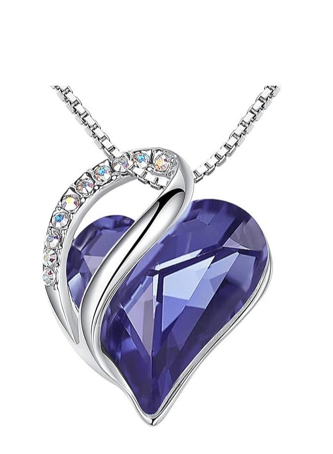 Love necklace, silver pendant necklace with gift box for women  - Image 1
