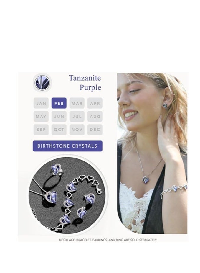 Love necklace, silver pendant necklace with gift box for women  - Image 4