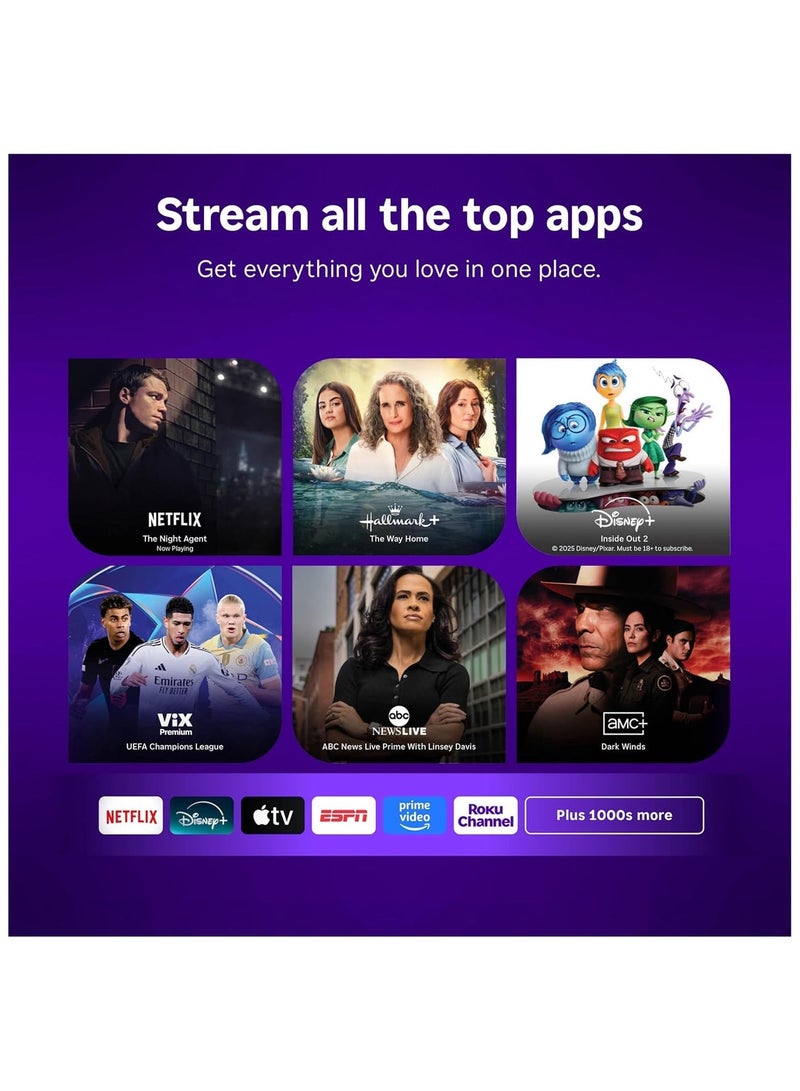 واي جيه TV Stick Android 14، جهاز بث تلفزيوني 4K Ultra HD للتلفزيون الذكي، WiFi 6 ثنائي النطاق، جهاز تحكم صوتي Bluetooth، دعم HDR وAV1 لتشغيل الفيديو - Image 4