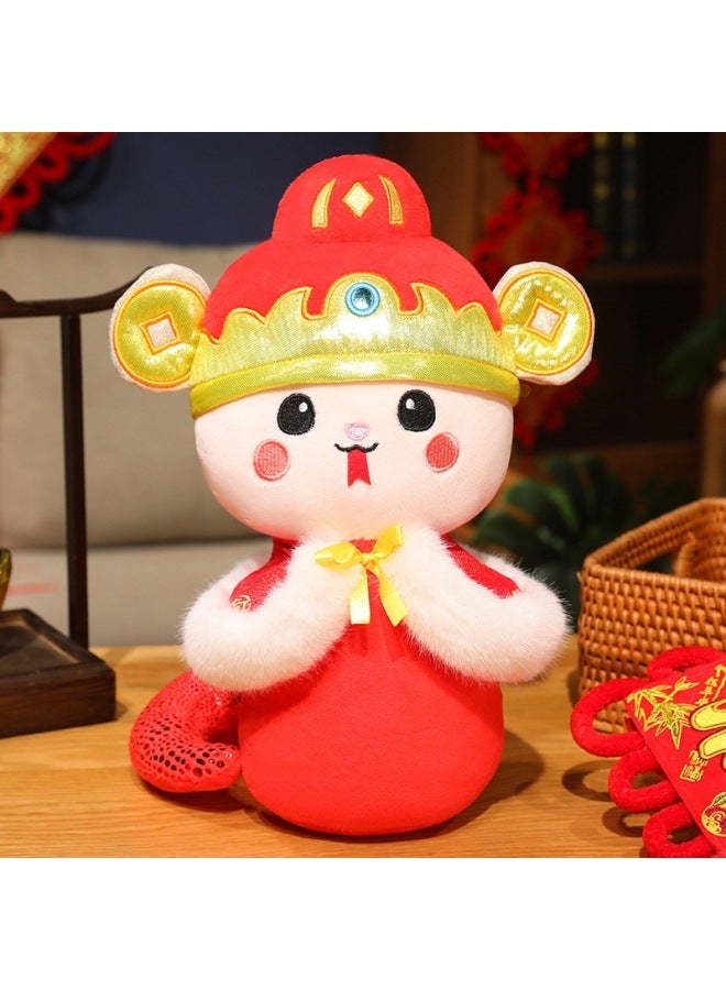2025 Year Of The Snake Mascot Doll-Specifications:The Waist Is Roughly Wrapped-Color:25CM  - Image 1