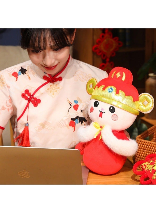 2025 Year Of The Snake Mascot Doll-Specifications:The Waist Is Roughly Wrapped-Color:25CM  - Image 4