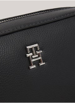 TOMMY HILFIGER Women's Essential Th Monogram Small Camera Bag -  Recycled polyester mix, Black  - Image 4