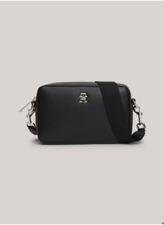 TOMMY HILFIGER Women's Essential Th Monogram Small Camera Bag -  Recycled polyester mix, Black  - Image 1