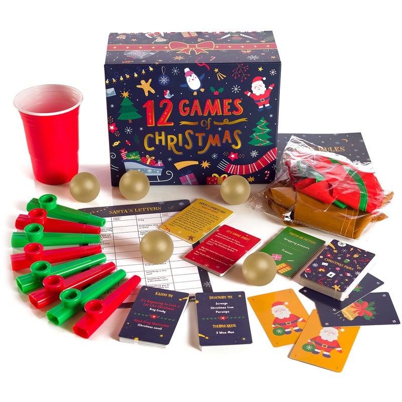 Gutter Games 12 Games of Christmas - Family Game Night Pack for Kids and Teens - Hilarious Christmas Party Games for Adults and Family Party - Complete Entertainment Package - Multicolor - Image 3