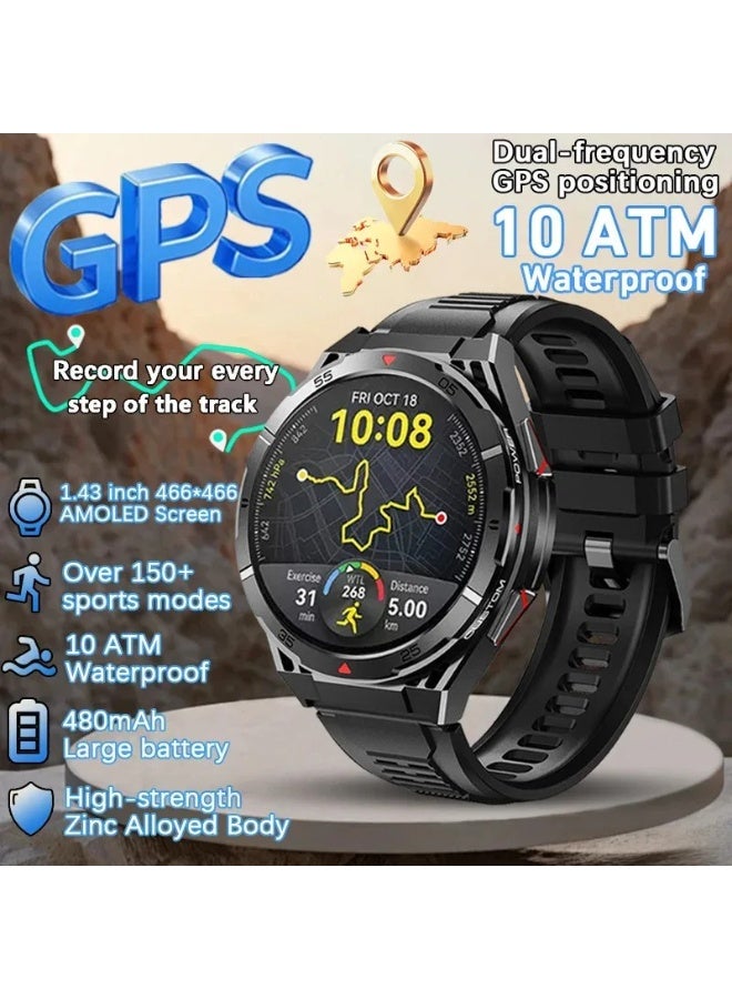 AROAQ New Smartwatch Men GPS Sport Activity Tracker 10 ATM Waterproof Smart Watch Bluetooth SOS Call Health Monitor Wrist Watches  - Image 3