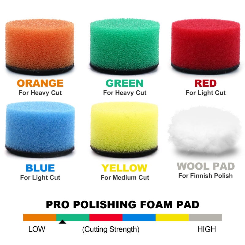 POLIWELL 191 PCS 1 Inch Sanding Discs Hook and Loop 60 to 10000 Wet Dry Sandpaper with 1/8" Shank Backing Pad,Polishing Pads and Interface Pad for Drill Grinder Rotary Tools and Wood Metal Jewelry - Image 4