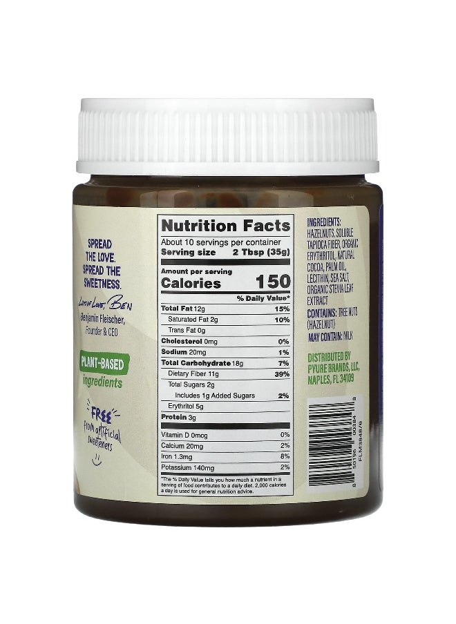 Pyure - Pyure, Hazelnut Spread with Cocoa, Non-GMO, Keto, Gluten-Free, 13 oz (369 g) - Image 1