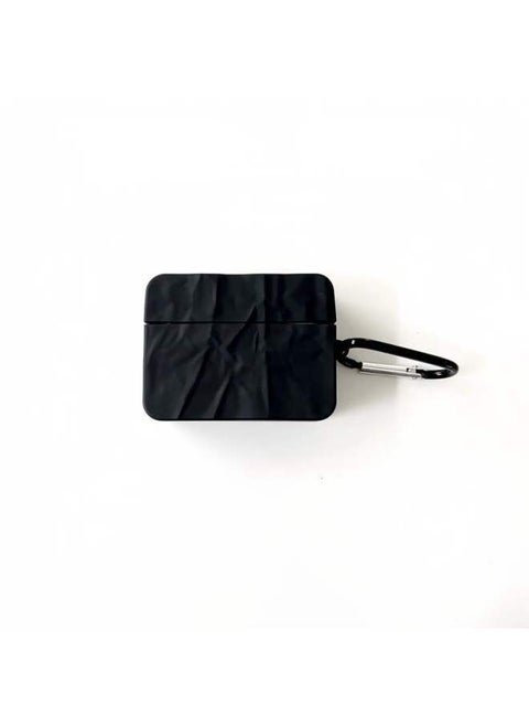 Simple Black Earphone Case Airpods Pro2 Protective Case Suitable For Apple 3 Generation Wireless Bluetooth Drop-resistant 2 Generation-Color:Pure Black Earphone Protective Cover-Applicable Model:airpods3