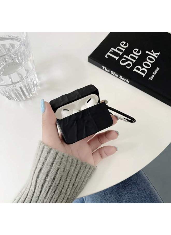 Generic - Simple Black Earphone Case Airpods Pro2 Protective Case Suitable For Apple 3 Generation Wireless Bluetooth Drop-resistant 2 Generation-Color:Pure Black Earphone Protective Cover-Applicable Model:airpods3 - Image 1
