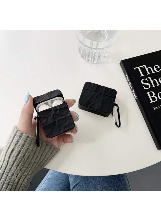 Generic - Simple Black Earphone Case Airpods Pro2 Protective Case Suitable For Apple 3 Generation Wireless Bluetooth Drop-resistant 2 Generation-Color:Pure Black Earphone Protective Cover-Applicable Model:airpods3 - Image 1